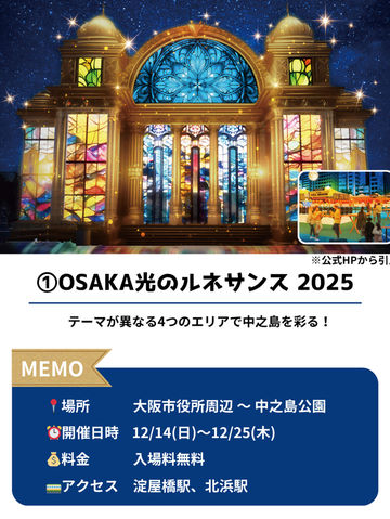 【大阪】クリスマスマーケット4選