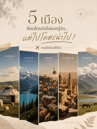 🌍 五個鮮為人知的泰國城市…但絕對值得一遊! ✈️🇹🇭 而且,你還可以免簽證前往!