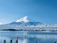  🏔️富士山：雪中絕美倒影的冬日靜謐