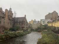 Dean Village. A quaint old mill town within walking distance of Edinburgh