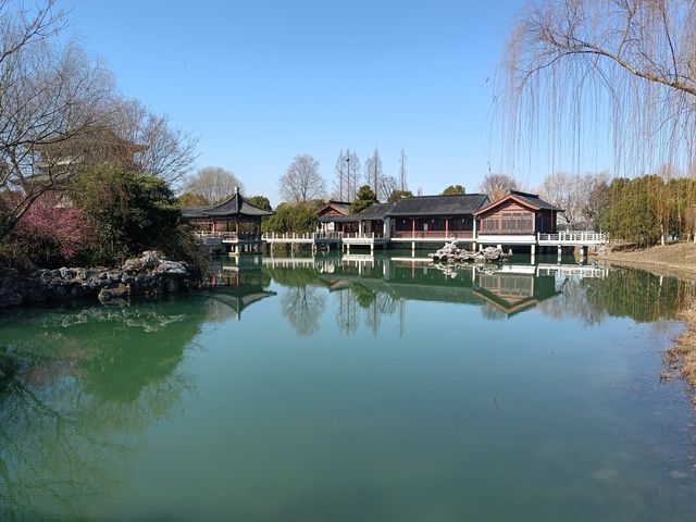 石湖公園，縮小版的杭州西湖，風景迷人！