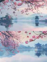 西湖美景圖畫，別錯過這場浪漫