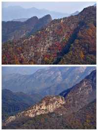 丹東鳳城鳳凰山，秋賞紅葉漫山遍野，層林盡染色彩斑斕。