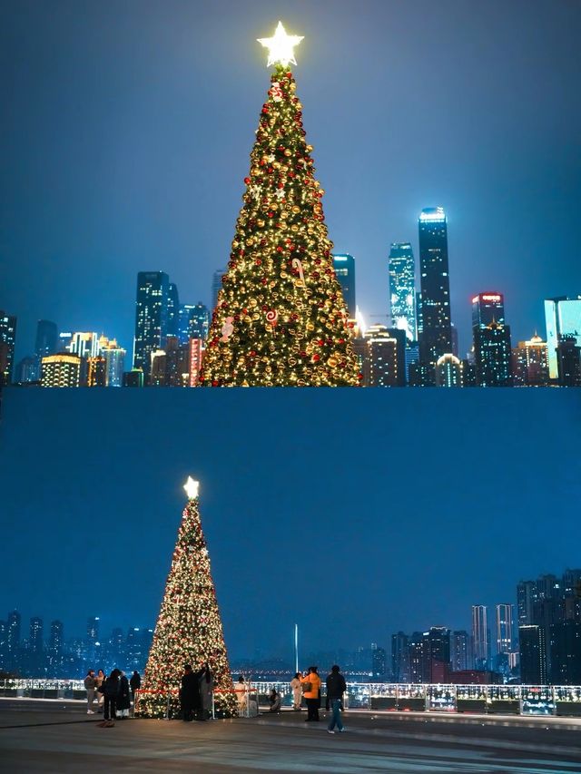 不是香港!是重慶!最孤獨的聖誕樹美到封神 不是香港!是重慶!最孤獨的聖誕樹美到封神
