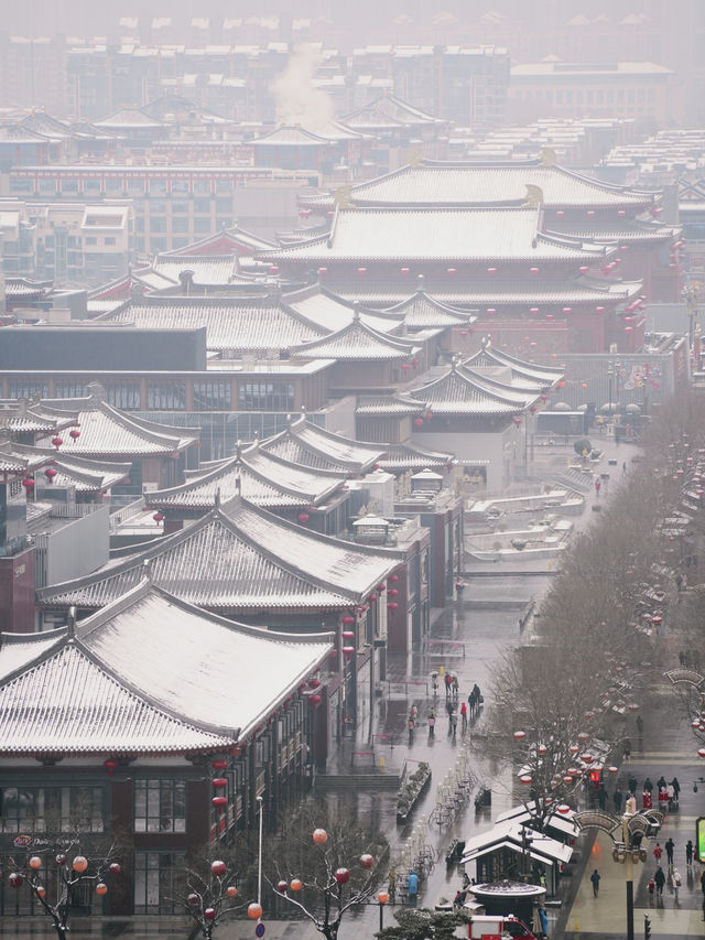 有多少人在等一場西安的大雪，雪落滿長安～