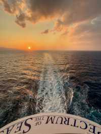 🚢香港出發·分享台灣海峽的超美日落🌅