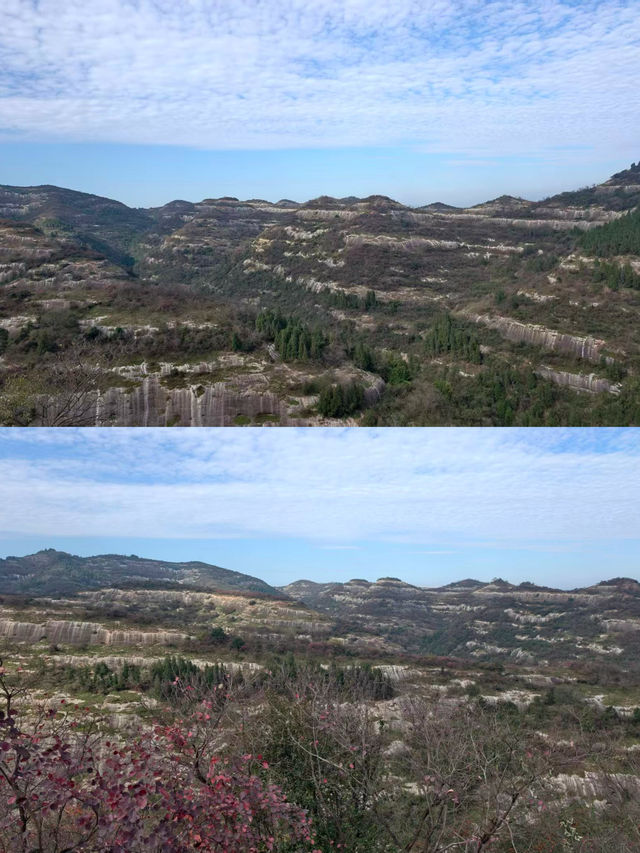 徒步萬金山：在宜昌的紅葉片海中，打卡原始山林與岩石山脊