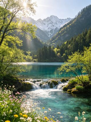 ฤดูใบไม้ผลิในจิ่วจ้ายโกว | ออกเดินทางสู่การนัดพบชมดอกพีชสีชมพู ที่ซึ่งฤดูหนาวและฤดูใบไม้ผลิผสานกัน