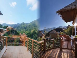 ขับรถเองจากหวู่ฮั่น 2 ชั่วโมง | พักในบ้านต้นไม้ทรงรังนกที่ลอยอยู่กลางอากาศในบาหลี สัมผัสประสบการณ์รีสอร์ทชนเผ่าเหยาอย่างใกล้ชิด พร้อมกิจกรรมเดินตามลำธารและเก็บเกาลัด