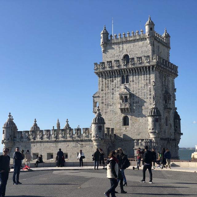 Medieval Fortified Tower in Belem, PORTUGAL 🇵🇹 