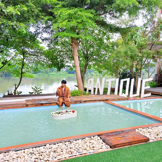 ที่พักริมน้ำแม่กลอง The Antique Riverside ราชบุรี