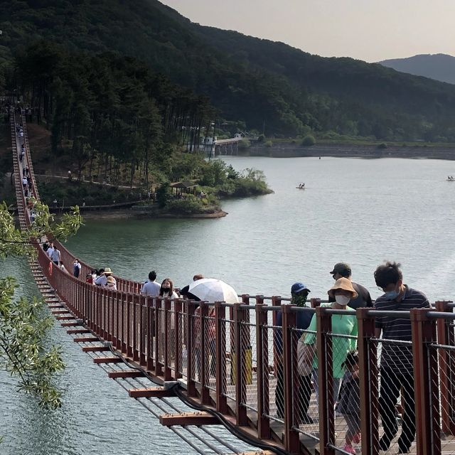 서울 근교 드라이브 코스: 오랑주리 식물원 카페, 마장호수 출렁다리