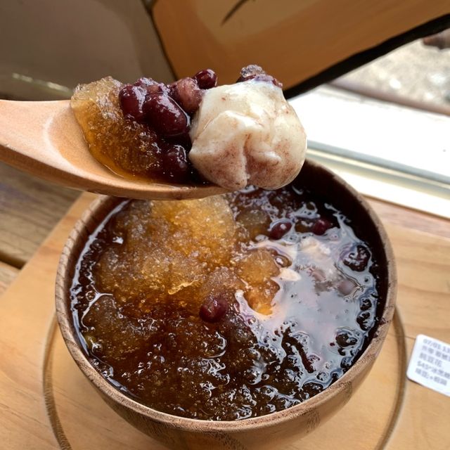 豆漿做成的冰沙球！台中清水特色美食