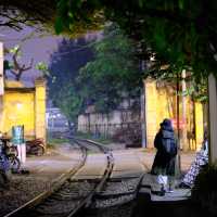 Train street in Hanoi