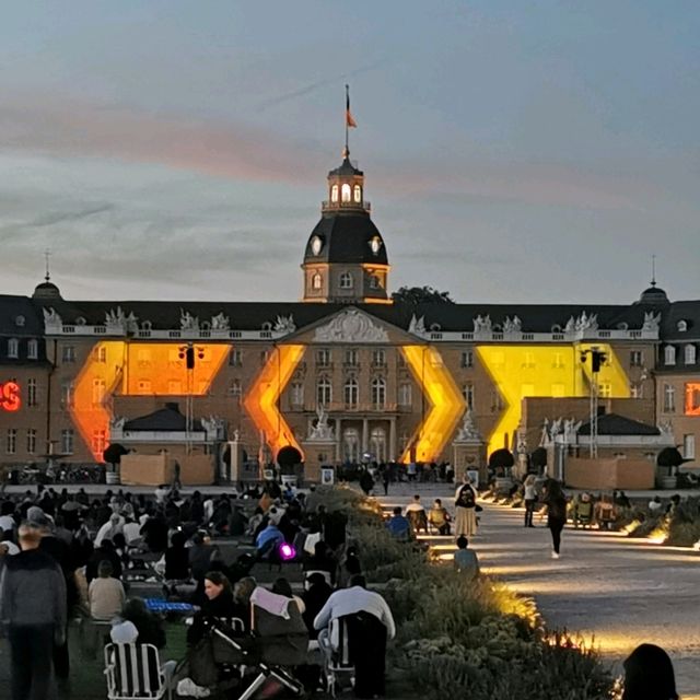 Light Show At Karlsruhe Palace 
