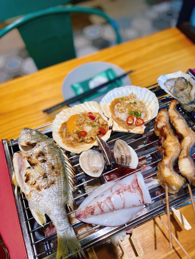 荃灣流水蝦放題 大嘆海鮮串燒大餐@蝦蝦燒