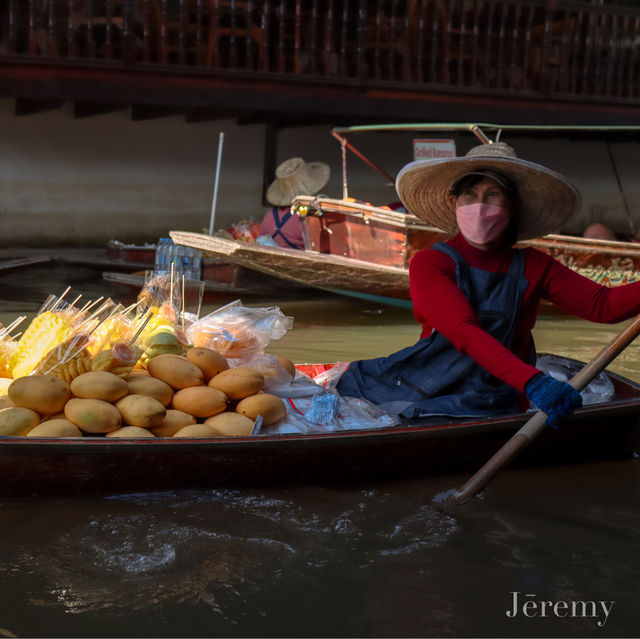 รีวิว ตลาดน้ำดำเนินสะดวก ล่องเรือชมตลาด