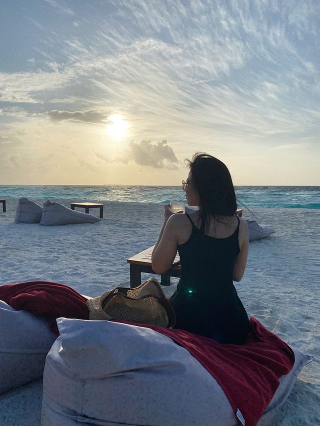 Beautiful sunset across the Indian Ocean Sea 🌅🌅