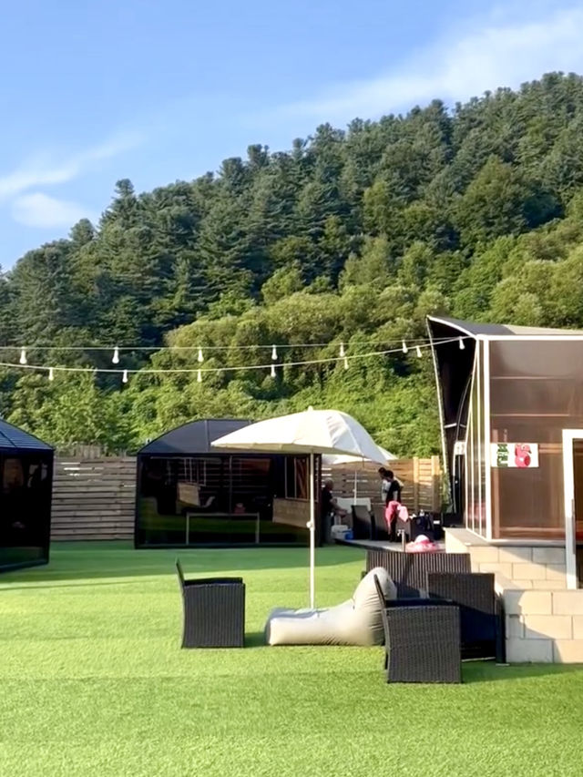 수영장이 2개🏊🏻‍♀️ 가평 신상 카라반 숙소🚌