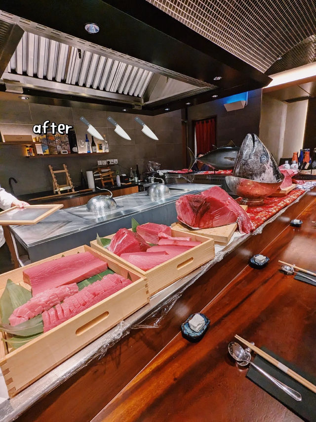 7 course omakase at $88‼️with tuna cutting show 🥩🔪