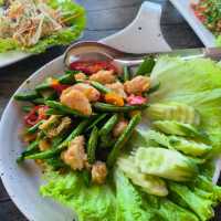 Authentic Thai food in a Rice Field🌾
