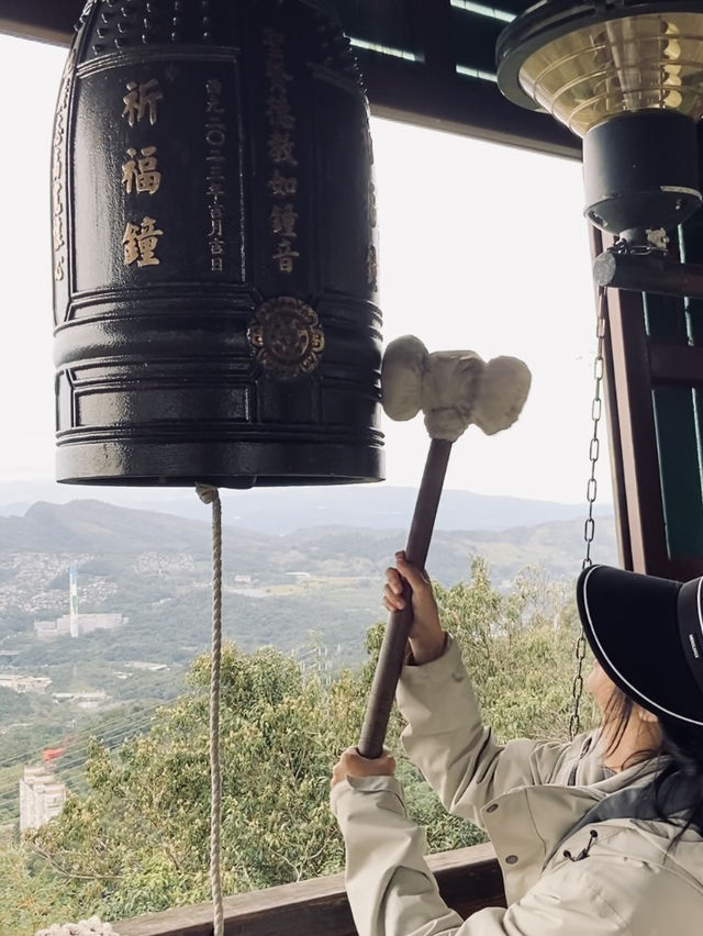 台北｜貓纜指南宮站，敲響祈福鐘