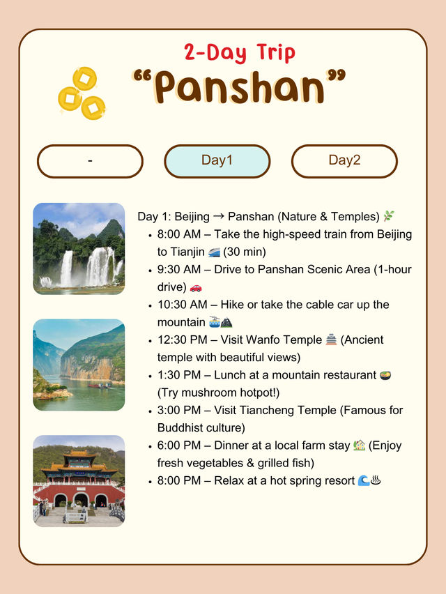 Panshan, Tianjin itinerary for 2 days🏔️