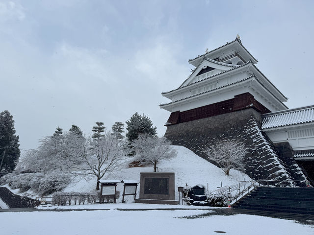 Winter Serenity at Matsushiro Castle
