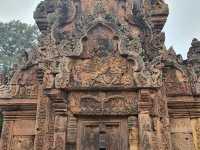 Banteay Srei Temple, a unique temple of amazing delicate carving temple