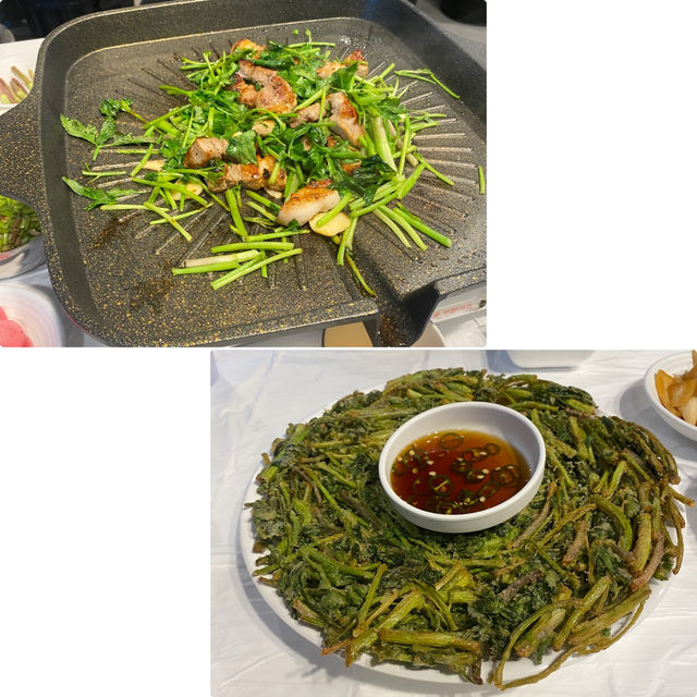 【ホンデ🇰🇷 プルトゥンヌンテジ】ミナリサムギョプサルを食べるならここ‼️また行きたい行列必須人気店