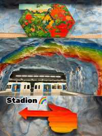 The fusion of art and metro. only in Stockholm