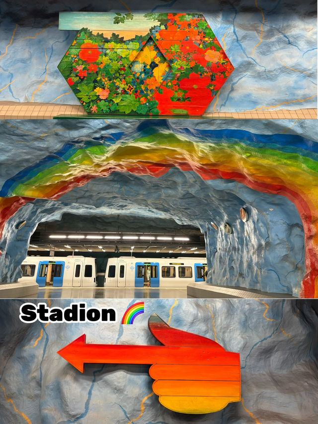The fusion of art and metro. only in Stockholm