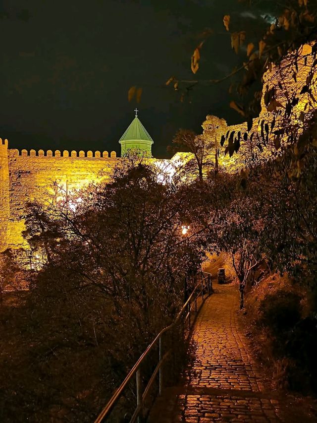 Night Strolls and City Glow at Narikala Fortress