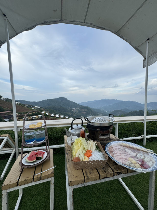 係清邁其中一件想做嘅事，住係山中嘅帳篷🏕️