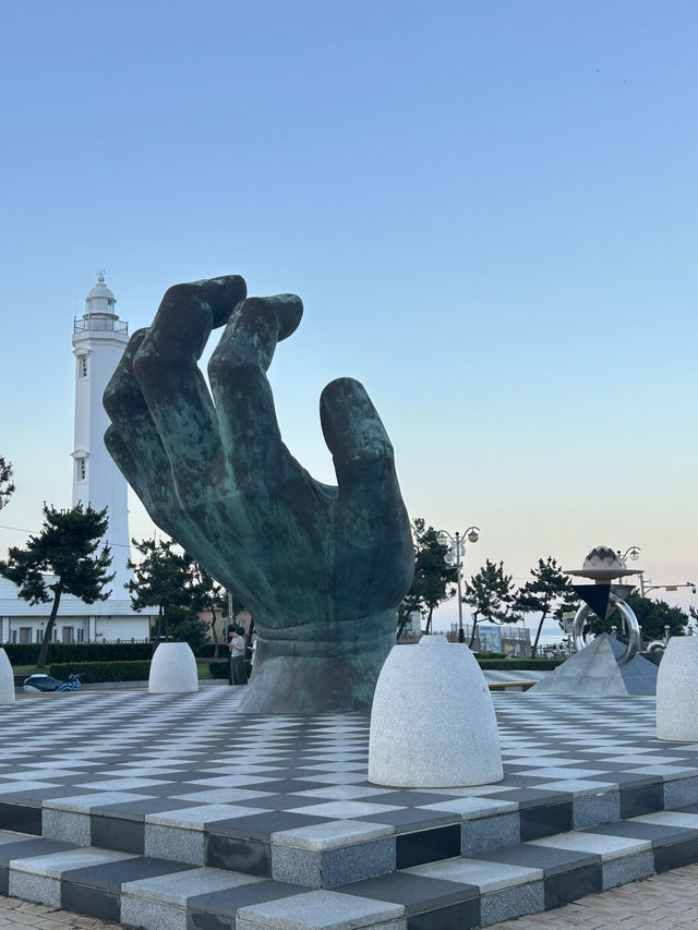 일몰빛에 물든 포항, 호미곶 해맞이광장 뷰 🤍💙