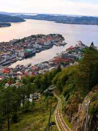 ⛰️ Mount Fløyen & Fløibanen Funicular: Bergen from Above ⛰️