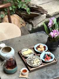 一秒穿越江南水鄉💕荷蘭花卉小鎮(水一方茶館)錦鯉茶館禪意十足