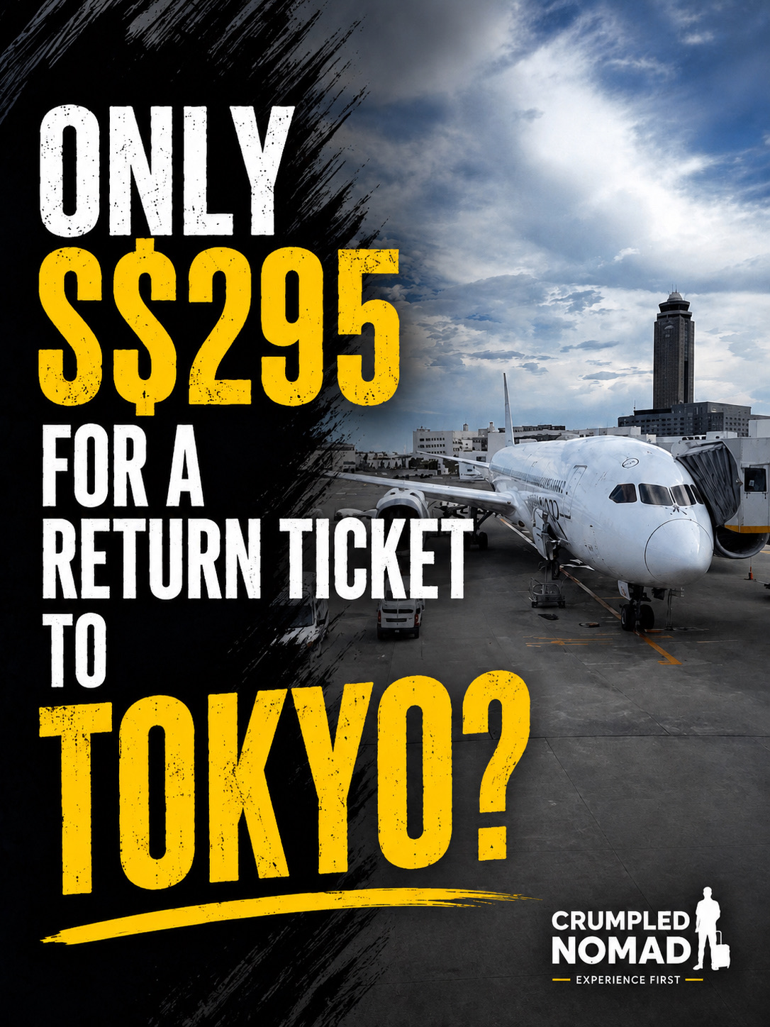 When I first saw this fare, I had to take a second look.

S$295 return for a direct ZIPAIR flight between Singapore and Tokyo is one of the more attractive fares I’ve seen recently.

Yes, it’s the basic fare.

That means:
· Carry-on baggage only
· No checked baggage
· No flight changes

If you’re travelling for just 4 days and 3 nights, a cabin bag is probably all you need.

Need luggage?

Adding 30kg checked baggage brings the fare to S$392 return, which is still a very competitive price for a direct flight on a Boeing 787 Dreamliner.

Luxury travel isn’t always about spending more.

Sometimes it’s simply about recognising a genuinely good fare when it appears.

Would you travel to Tokyo with just a cabin bag to save almost S$100?

#tokyo #tokyotrip #japan #japantrip #narita #zipair #singaporeairfare #flightdeals #traveldeals #cheapflightdeals #travelsmart #crumplednomad #boeing787 #weekendgetaway #singaporetravel