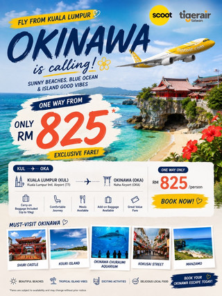 ✈️ Kuala Lumpur → Okinawa from only RM825! 🇯🇵🌺