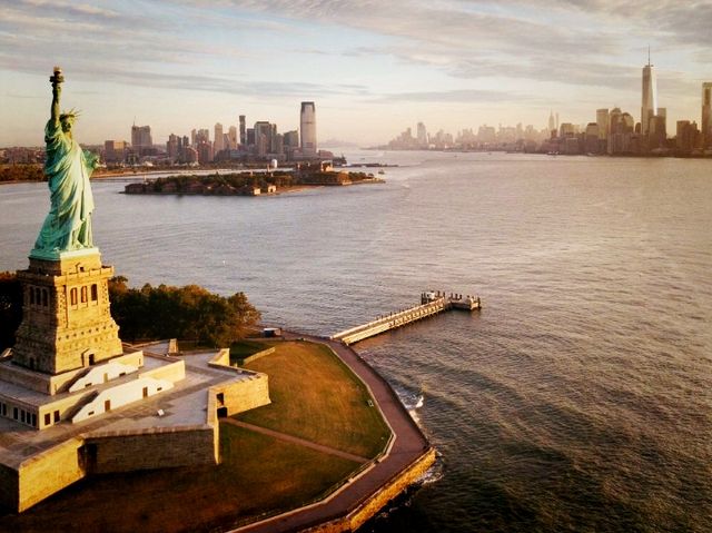 Visiting inside the Crown of statue liberty 