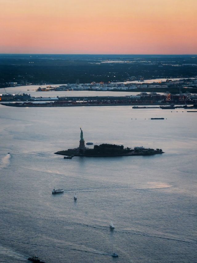 Overlooking New York.