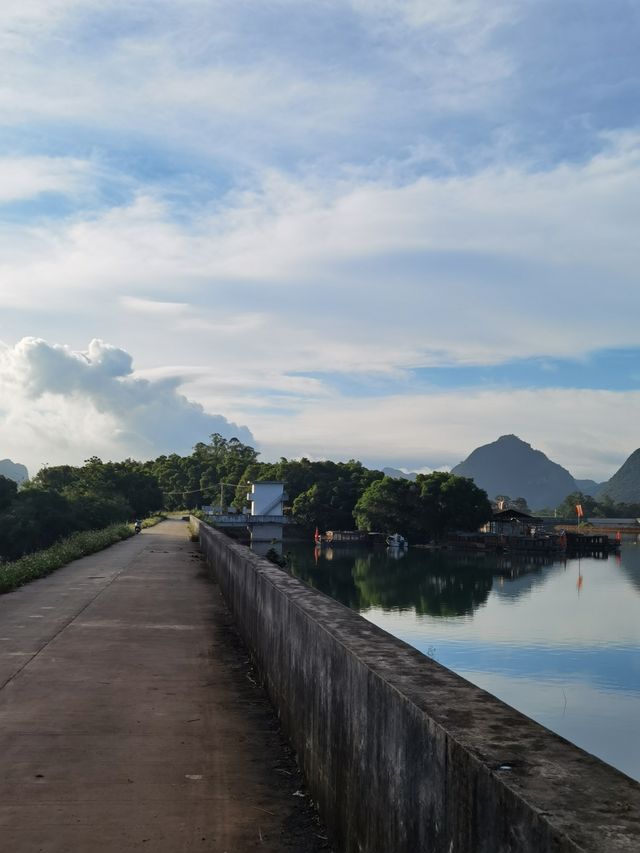 渠洋湖很美！非常喜歡這裡的青山綠水和風土人情