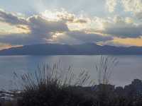 日落美景，冬日峽灣