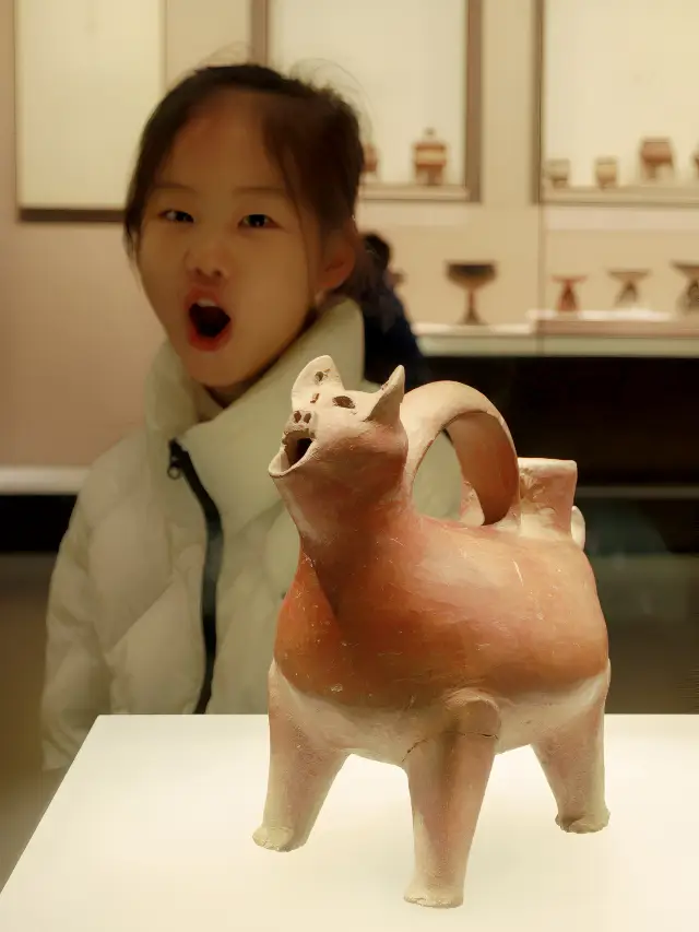 I took my child to visit the Shandong Museum and almost got heatstroke