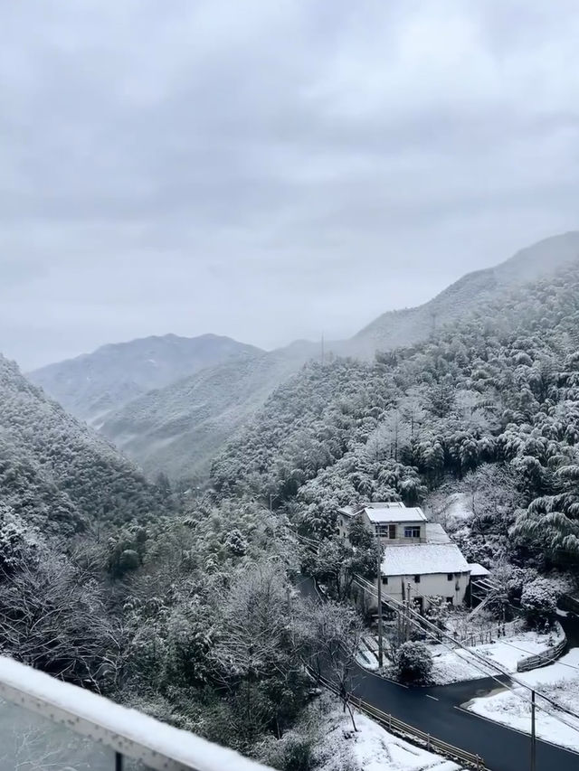 下雪天這家安吉民宿太好拍了吧！