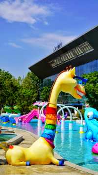 Wendu Water City | The ceiling of Beijing Water Park, filled to the brim with summer ambiance.