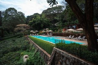 Unexpectedly encountered the same style hotel from New Zealand in Tanzania