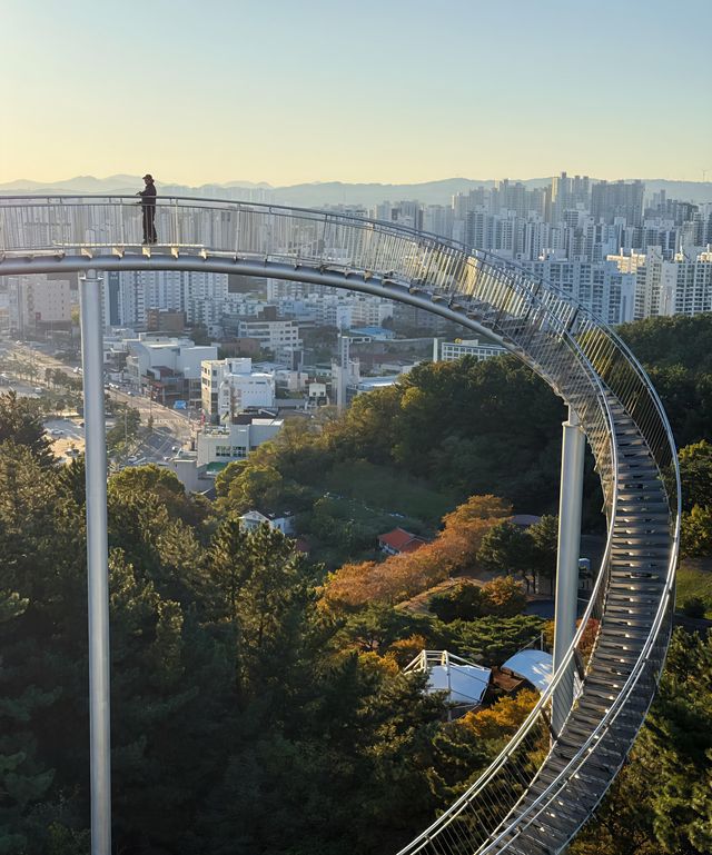 漫步浦項環湖公園｜邂逅獨特的太空步道