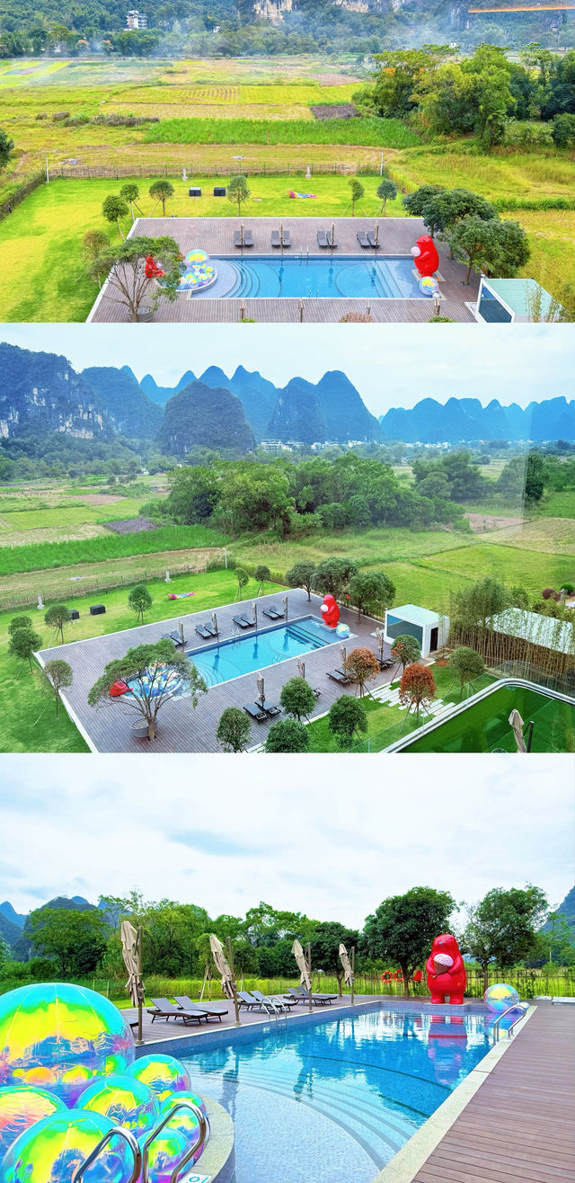 桂林陽朔｜住進巨幅水墨畫裡