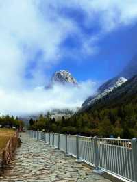 十月四姑娘山:彩林與雪山的私語